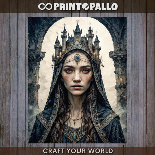 Papier Mousseline Decoupage - Reine du Château Noir -