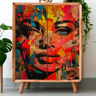 Papier Mousseline Découpage Rétro de la femme Sully