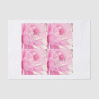 Papier Mousseline Decoupage rose de attente de M. Darcy Watercolor