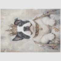 Découpage Royal French Bulldog Peinture avec Couro