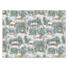 Découpage rustique de la forêt de Noël