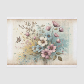 Papier Mousseline Découpage Shabby Chic