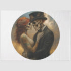 Decoupage Skeleton Couple Wedding 21-inch round