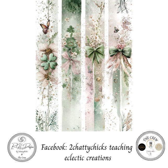 Papier Mousseline Decoupage St. Patrick's Coordinated Panels  (Créateur téléchargé)