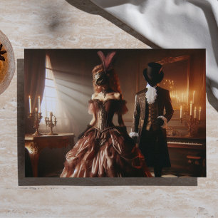 Papier Mousseline Decoupage Steampunk Fantastique Mascarade Victorie
