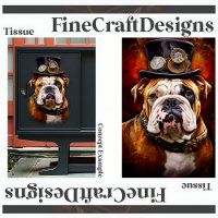 Découpage Steampunk Royal Bouledogue Britannique D