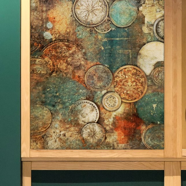 Papier Mousseline Découpage style Boho Vintage voyage (Créateur téléchargé)