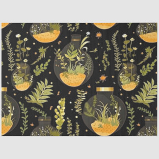 Papier Mousseline Découpage Tissu de papier verre Terrarium jarres B