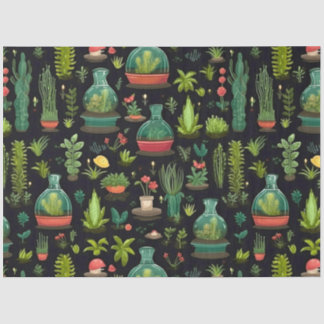 Papier Mousseline Découpage Tissu Tissu Vols Terrarium en verre