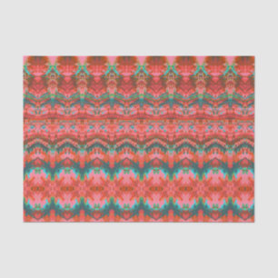 Papier Mousseline Découpage Turquoise vintage rouge rose rouge