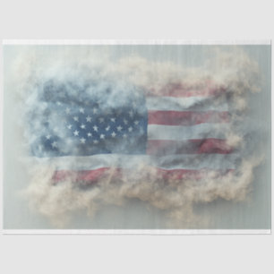 Papier Mousseline Découpage USA Drapeau dans le patriotisme de la fu