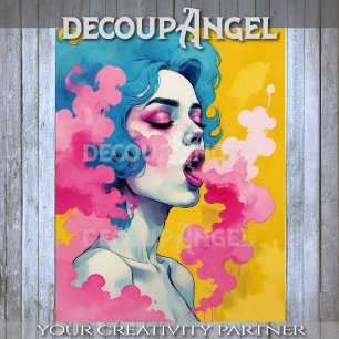 Papier Mousseline Découpage Vapor Pop