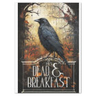 Découpage Vintage Corbeau éffrayant