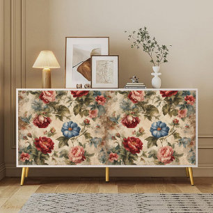 Papier Mousseline Découpage vintage de fleurs victoriennes papier de