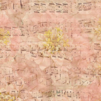 Papier Mousseline Découpage vintage de la musique de feuille
