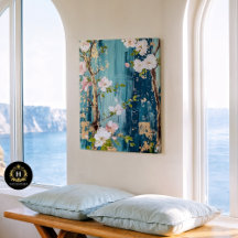 Découpage vintage des fleurs de bois