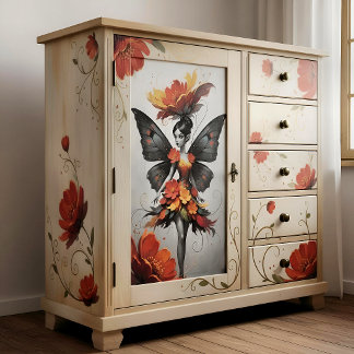 Papier Mousseline Decoupage Whimsical Flower Fairy