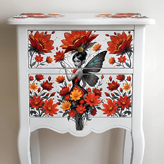 Papier Mousseline Decoupage Whimsical Flower Fairy Seidenpapier