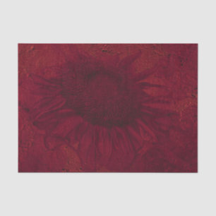 Papier Mousseline Découpe de texture rouge foncé vintage tournesol