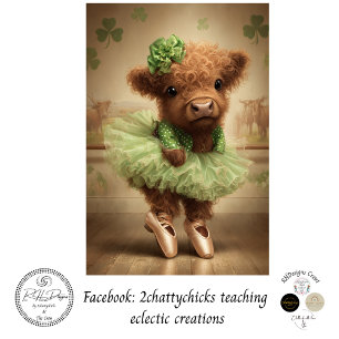Papier Mousseline Découpe Highland St. Patrick Ballerine