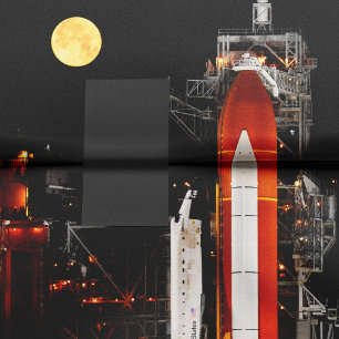 Papier Mousseline Découverte et Pleine lune de la navette spatiale e