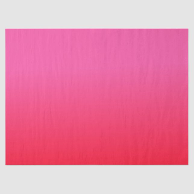 Papier Mousseline Dégradé rose et rouge (Recto)