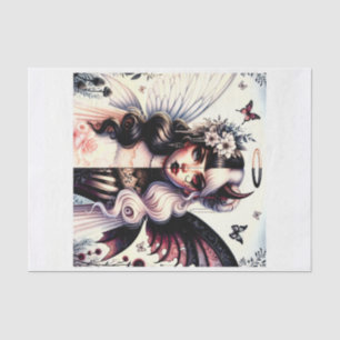 Papier Mousseline Demi-Angel Devil Dark Beauty Broché Wing Fairy