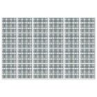 Denim Blue Sage Vert Blanc Plaid Découpage Carrela