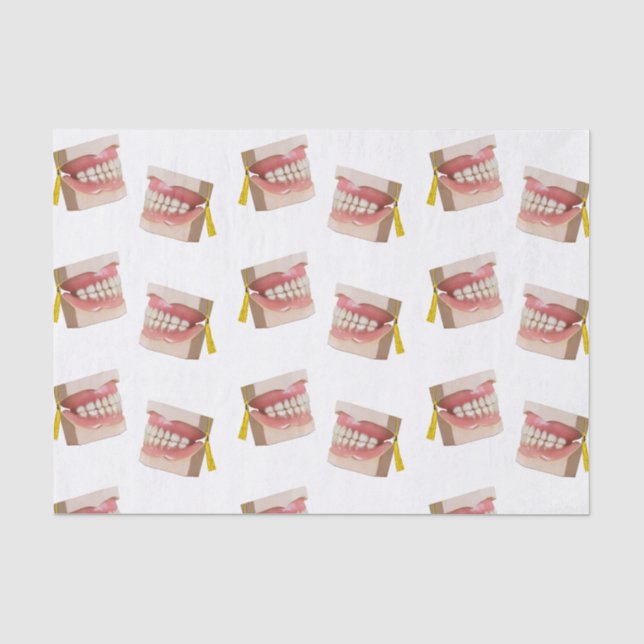 Papier Mousseline Dental School Graduation Party Cadeau (Recto)