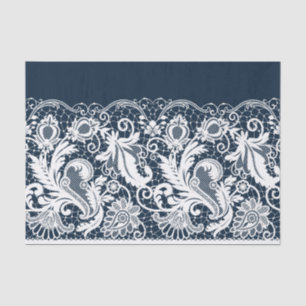 Papier Mousseline Dentelle blanche 2