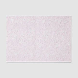 Papier Mousseline Dentelle blanche sur le rose, 10" x 15" papier de
