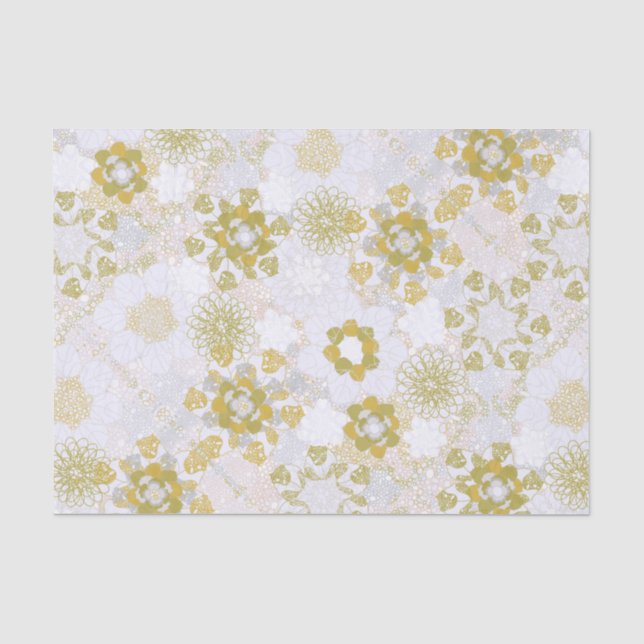 Papier Mousseline Dentelle Crochet (Recto)