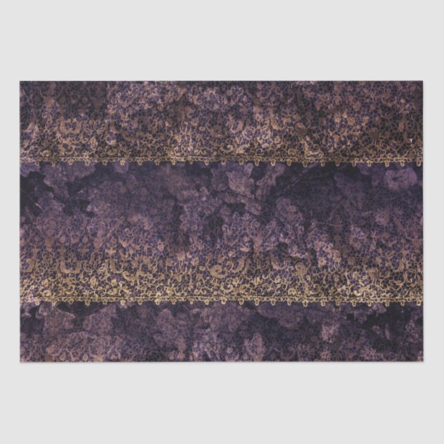 Papier Mousseline Dentelle gothique Découpage (Recto)