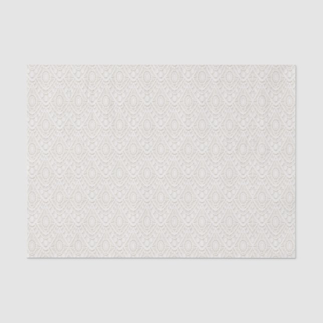 Papier Mousseline Dentelle Mariage blanche (Recto)