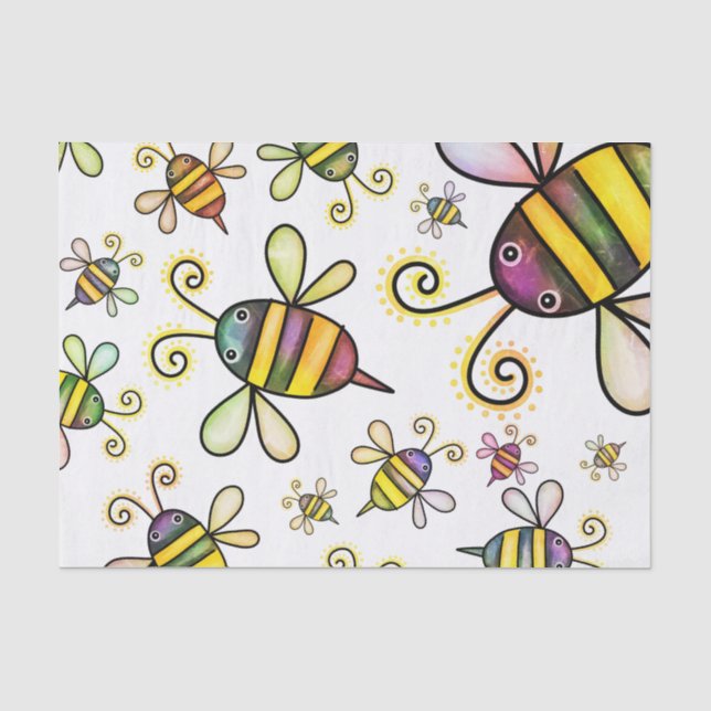 Papier Mousseline Des bourdons bourdonnants (Recto)