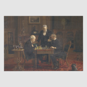 Papier Mousseline Des gentillesses jouent à un jeu d'échecs (Thomas
