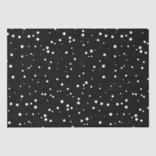 Papier Mousseline Des petites étoiles blanches branchées sur le ciel