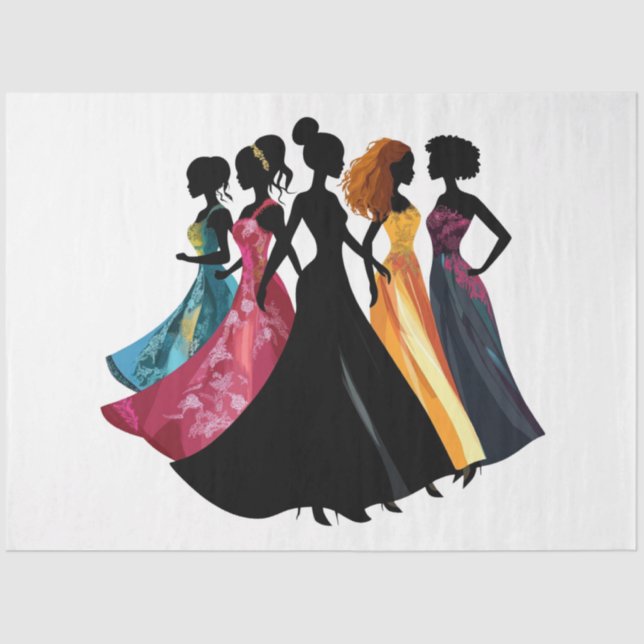 Papier Mousseline Description Mode High Class Show Femmes (Recto)