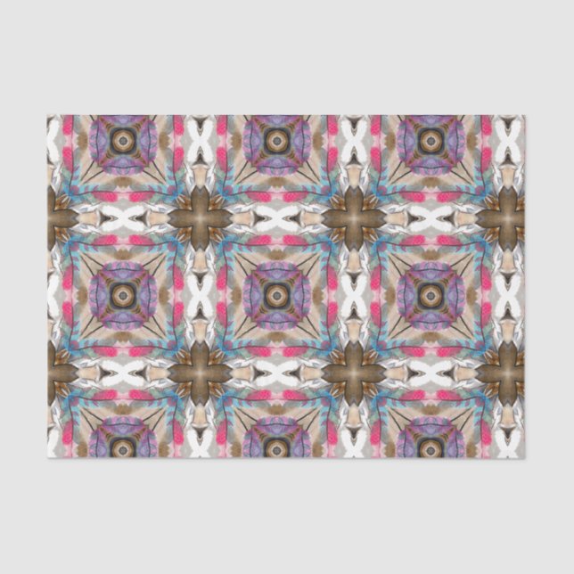 Papier Mousseline Design abstrait de l'aquarelle sud-est (Recto)