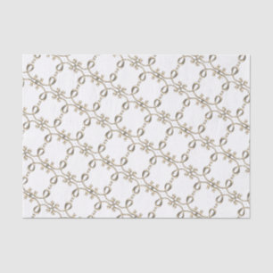 Papier Mousseline Design de boucle métallique en or complexe du XVII