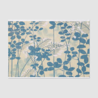 Papier Mousseline Design de fleurs anciennes - Papier Tissu pour l'a