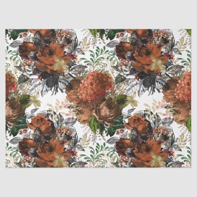 Papier Mousseline Design de la série d'abeilles Woodland 34 (Recto)