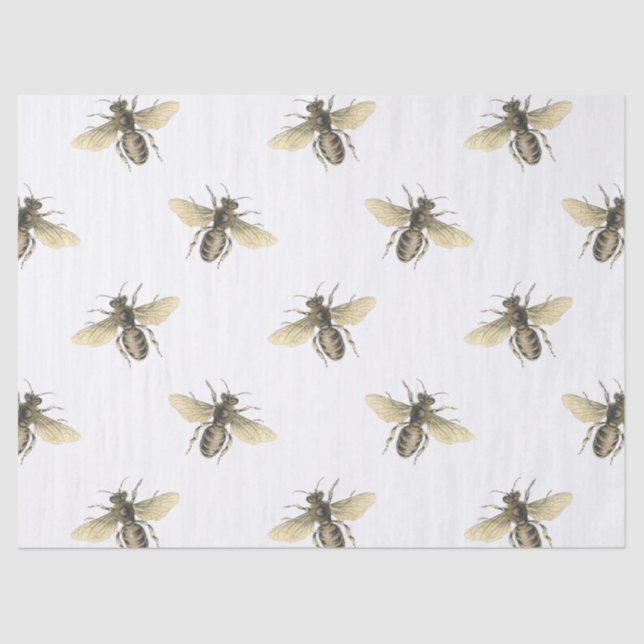 Papier Mousseline Design de la série Honey Bee 3 (Recto)