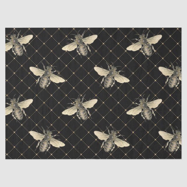 Papier Mousseline Design de la série Honey Bee 4 (Recto)