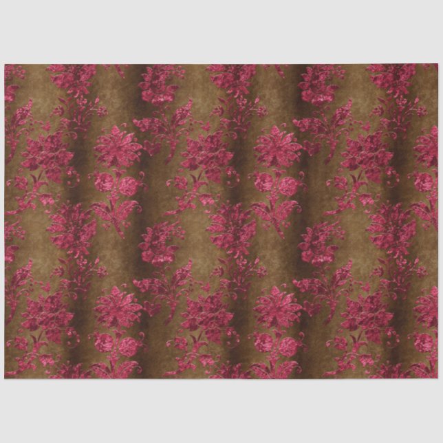 Papier Mousseline Design de la série Velvet Bourgogne 6 (Recto)