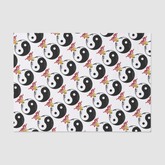 Papier Mousseline Design de Noël zen (Recto)