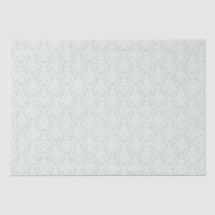 Papier Mousseline Design doux vert damassé