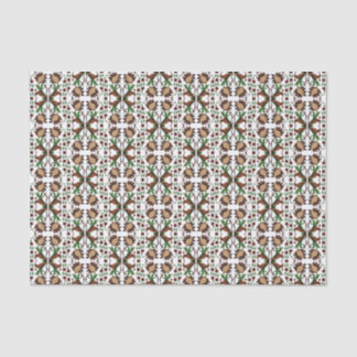 Papier Mousseline Design floral d'art populaire vintage estonien