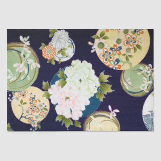 Papier Mousseline Design floral japonais