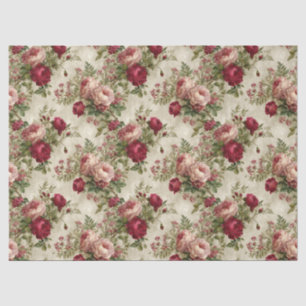 Papier Mousseline Design floral romantique